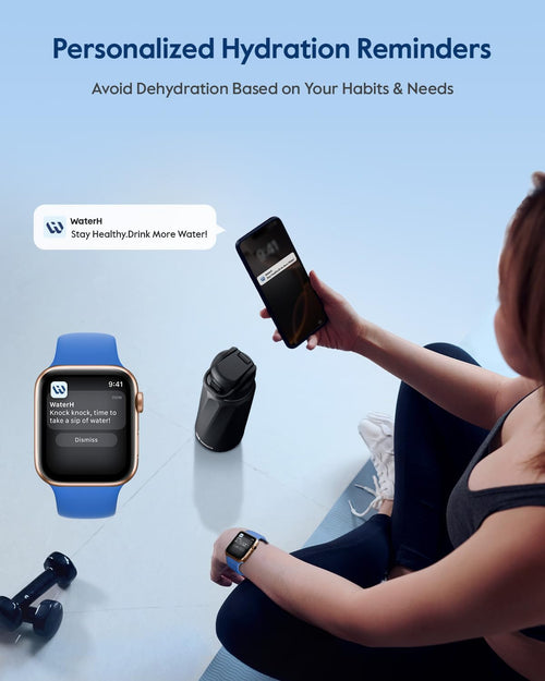 BOOST Smart Water Bottle with Reminder & Tracker, Double Wall Vacuum Insulated Bottles Stainless Steel, 32oz BPA-Free Wide Mouth for Gym, Office, School, Ideal Gift for Christmas, New Year